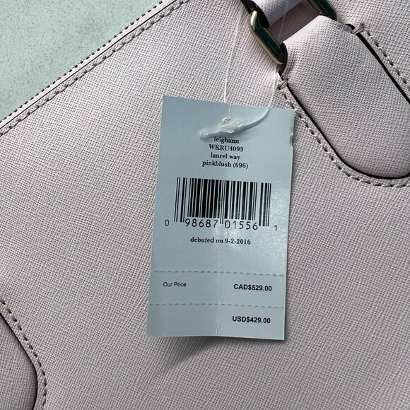 NWT Kate Spade Laurel Way Leighann Crossbody Handbag Pinkblush WKRU4093 - Picture 4 of 4